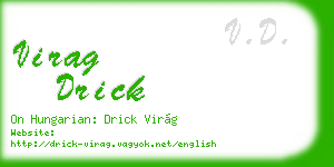 virag drick business card